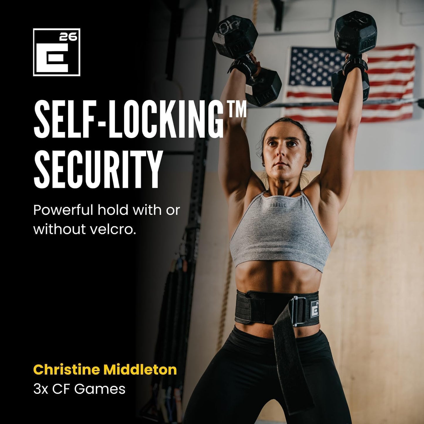 Premium Weightlifting Belt with Self-Locking Buckle – Back Support for Functional Fitness, Deadlifts & Powerlifting