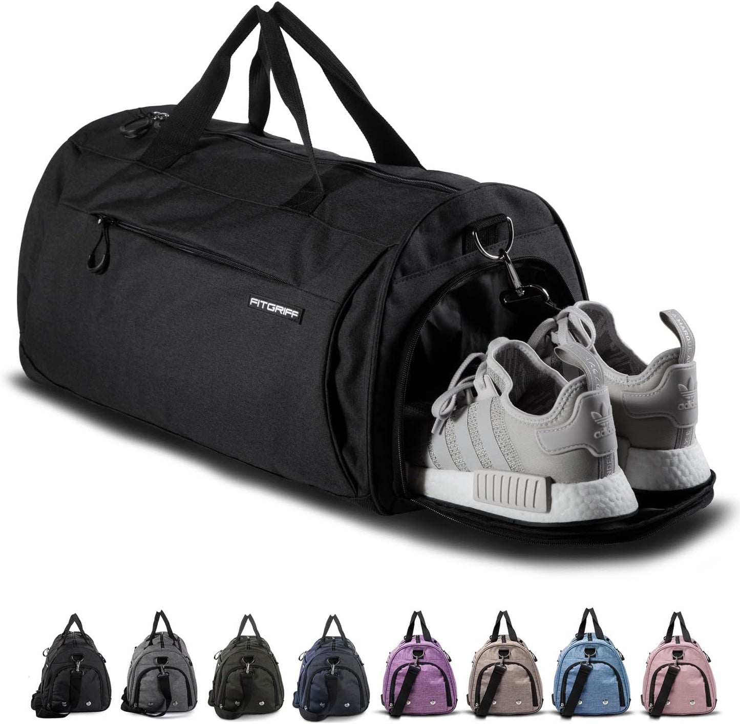 ® Gym Bag for Men & Women with Shoe & Wet Compartment - Duffle Bag for Travel, Sports, Fitness & Workout