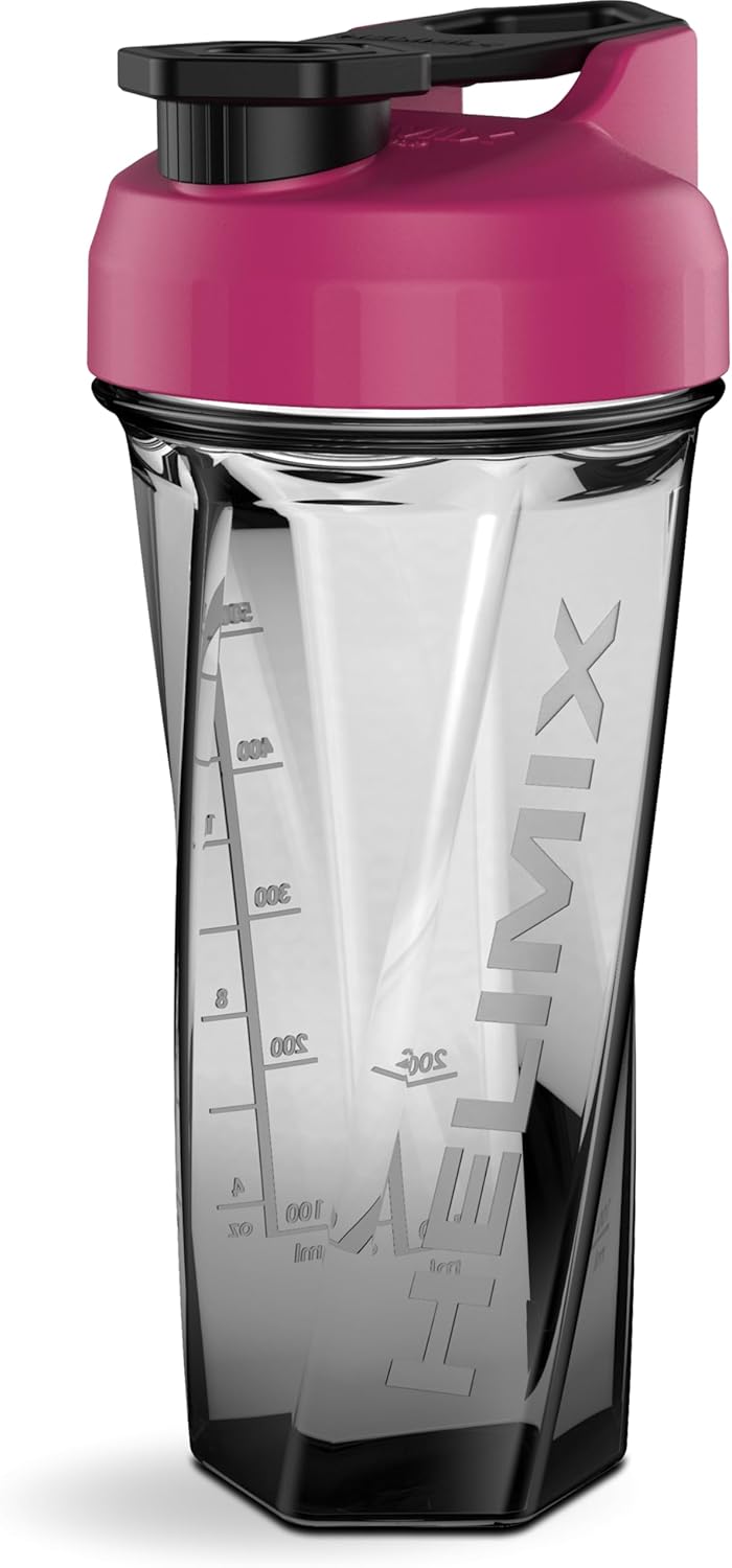 2.0 Vortex Blender Shaker Bottle Holds Upto 28Oz | No Blending Ball or Whisk | USA Made | Portable Pre Workout Whey Protein Drink Cup | Mixes Cocktails Smoothies Shakes | Top Rack Safe