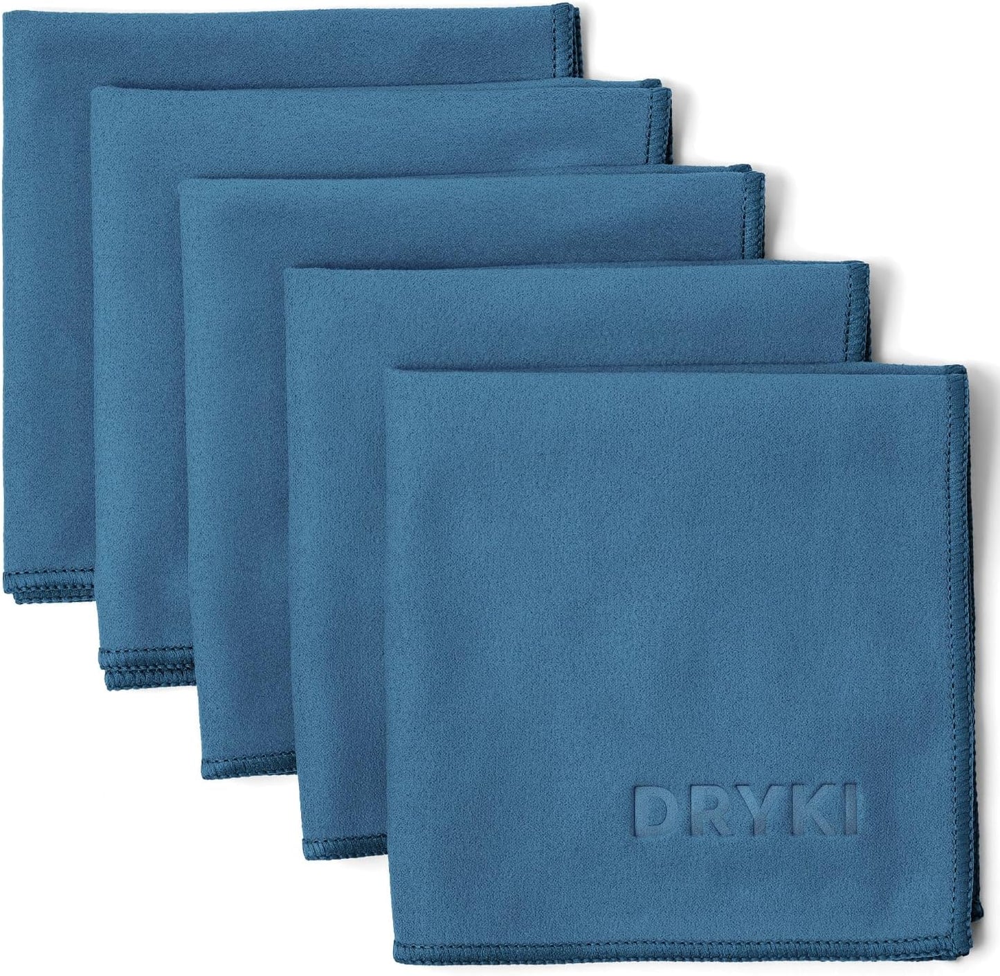 Pocket-Sized Sweat Towels - the Original Sweat Absorbing Handkerchiefs - Quick-Dry Microfiber Sweat Rags for Face, Hands, & Body - Men & Women - Gym, Sports, and Work (Black: 5 Pack)
