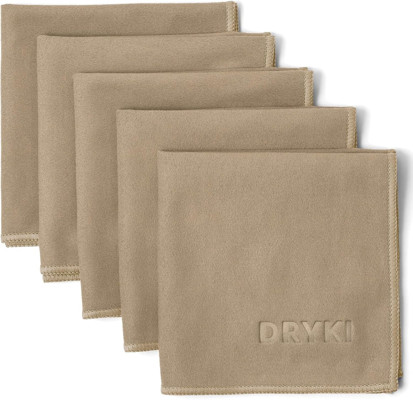 Pocket-Sized Sweat Towels - the Original Sweat Absorbing Handkerchiefs - Quick-Dry Microfiber Sweat Rags for Face, Hands, & Body - Men & Women - Gym, Sports, and Work (Black: 5 Pack)