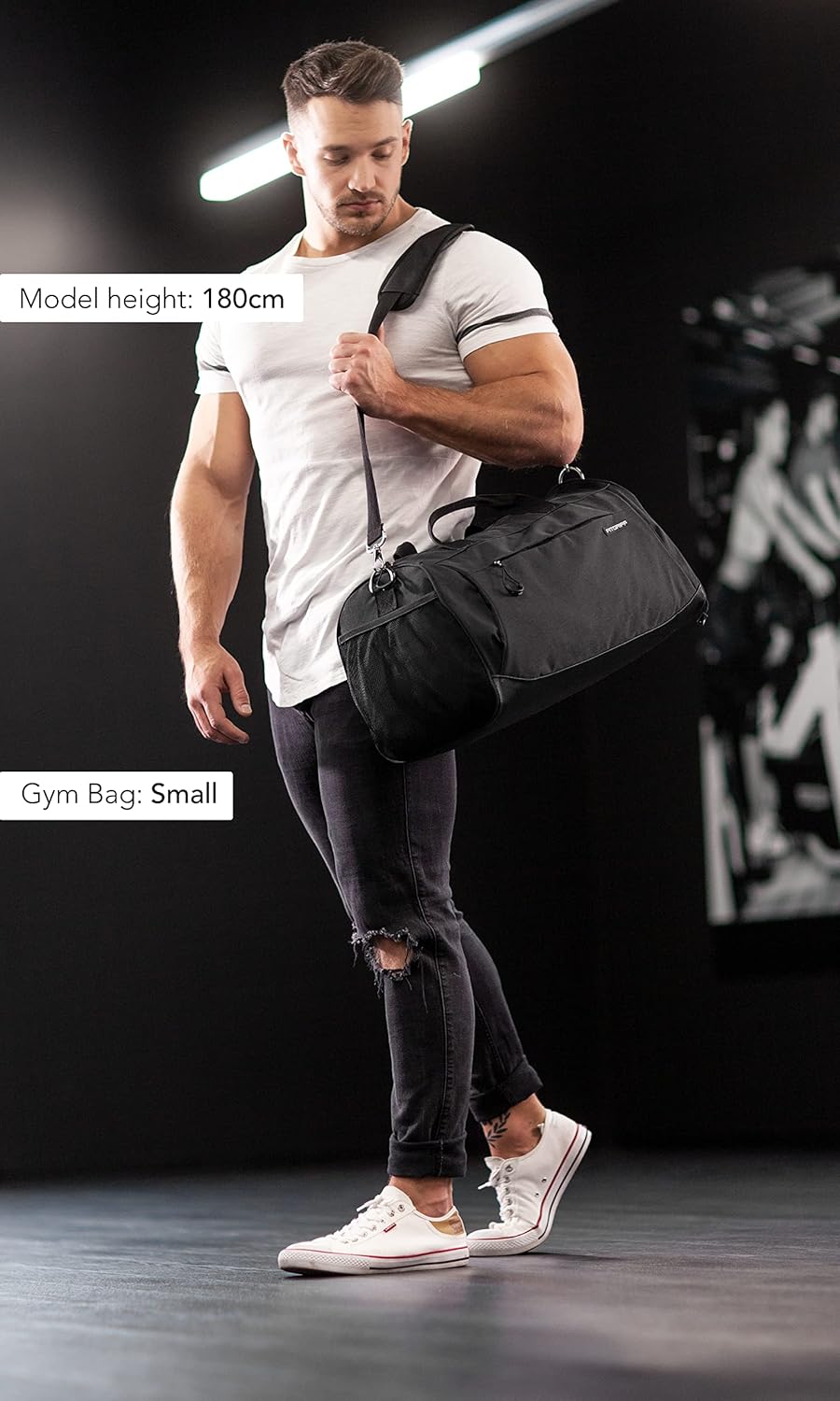 ® Gym Bag for Men & Women with Shoe & Wet Compartment - Duffle Bag for Travel, Sports, Fitness & Workout