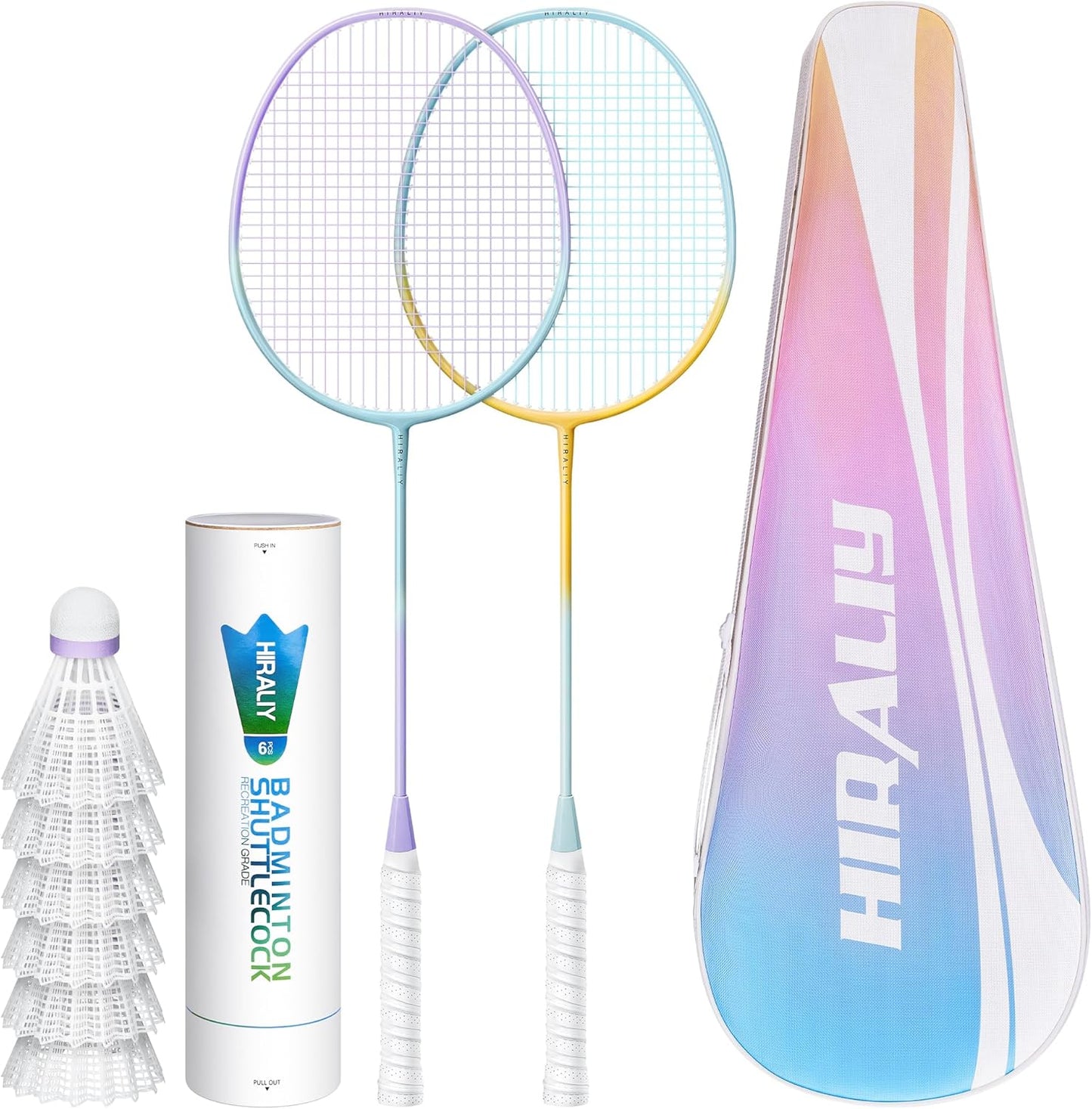 Complete Badminton Set – 2/4 Lightweight Rackets, Shuttlecocks & Carrying Bag for Backyard Fun with Family & Kids