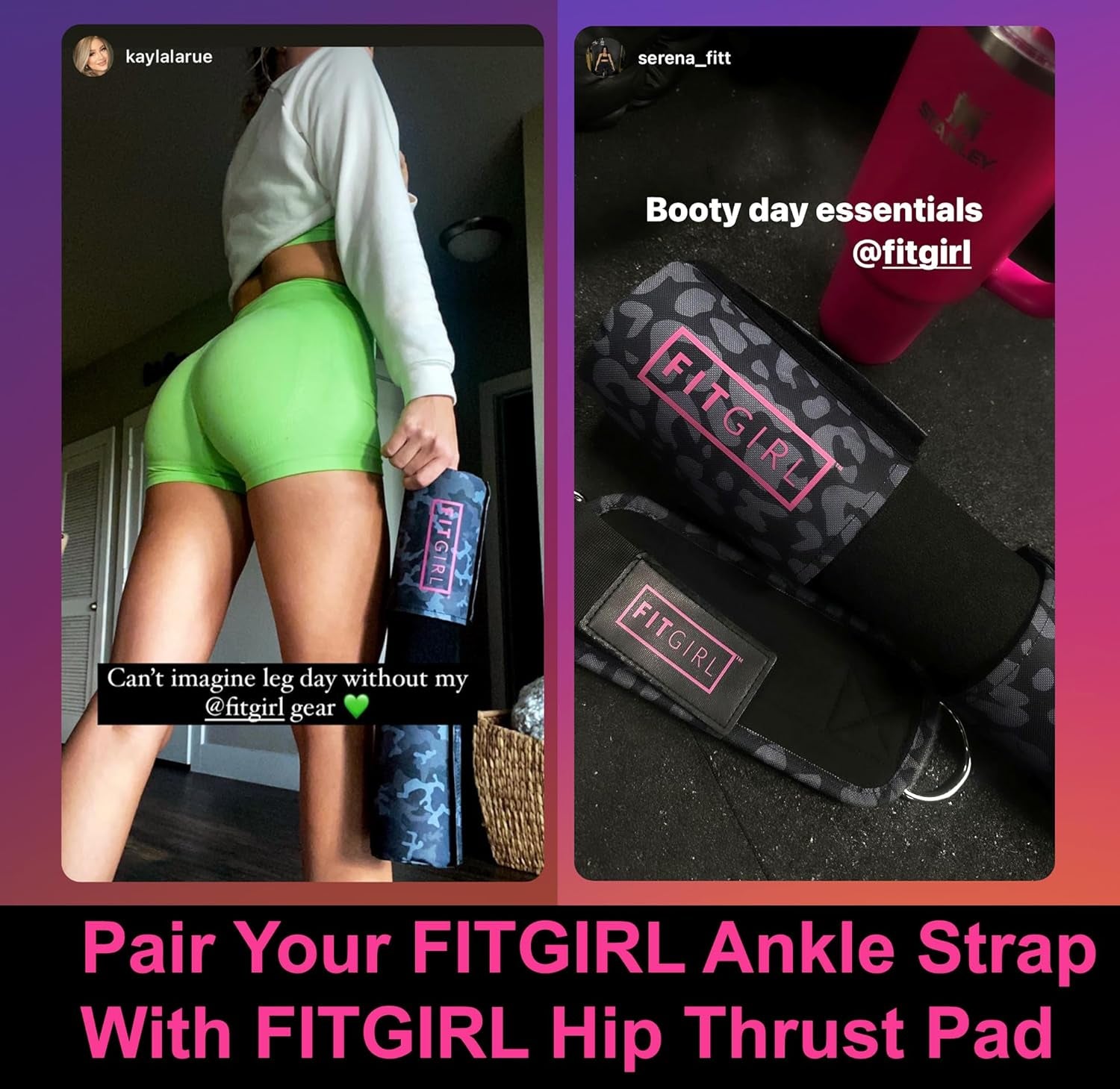 Cable Machine Ankle Strap – Glute & Leg Workout Cuff for Kickbacks, Hip Abductions, and Leg Extensions