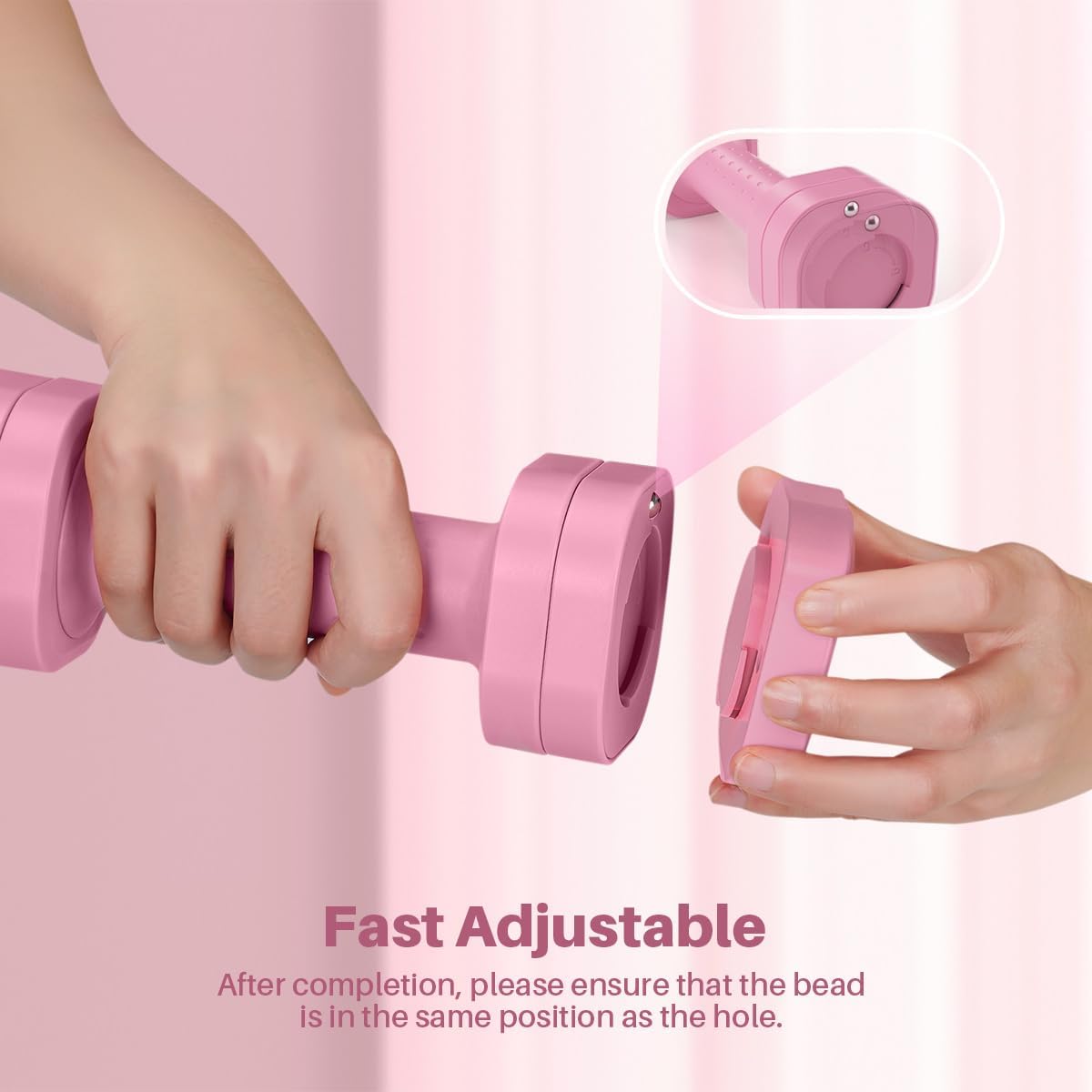 Adjustable Dumbbell Set of 2, 4 in 1 Free Weights Dumbbells Set for Women, Hand Weights for Women at Home, Each 2Lb 3Lb 4Lb 5Lb with TPU Soft Rubber Handle for Home Gym Exercise Training