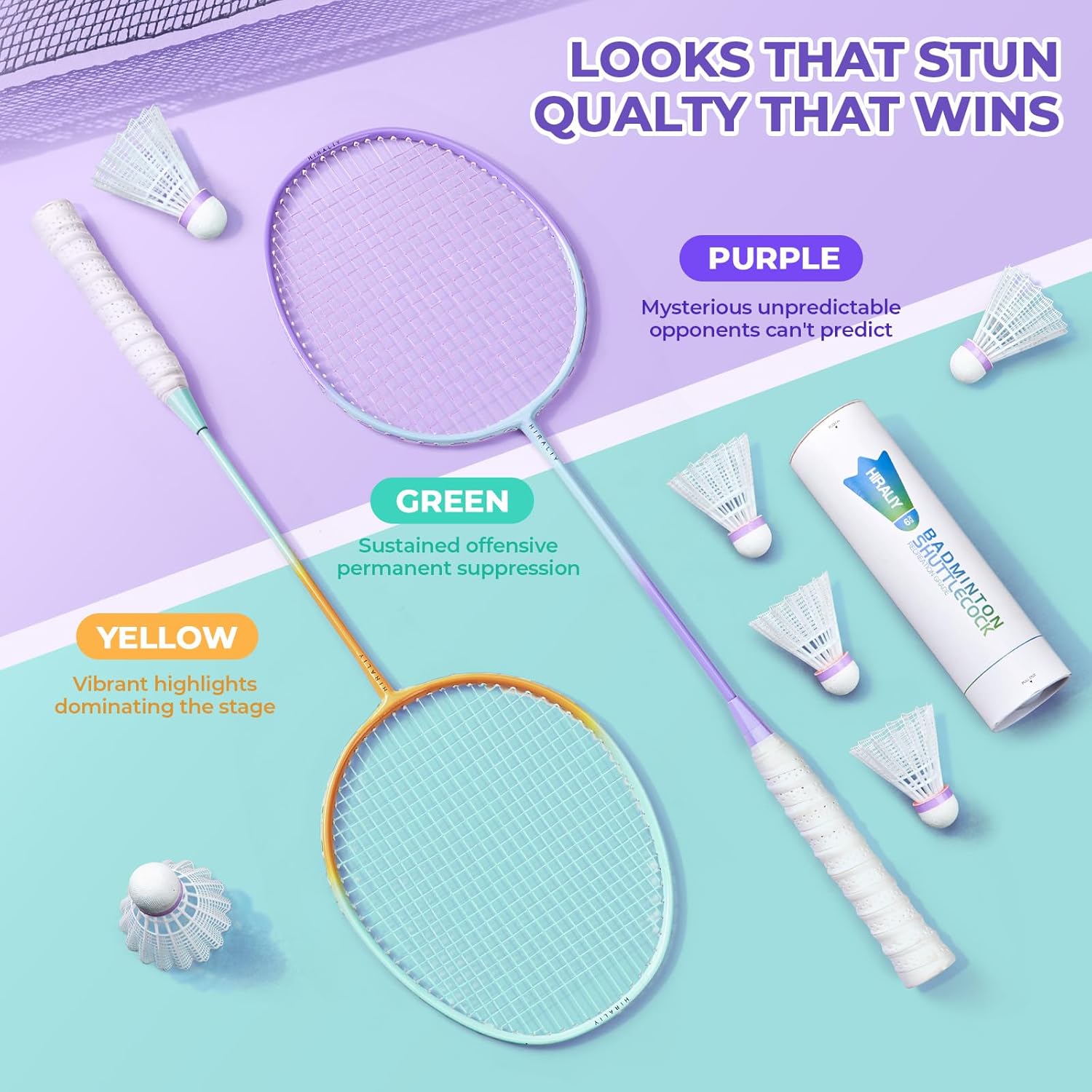 Complete Badminton Set – 2/4 Lightweight Rackets, Shuttlecocks & Carrying Bag for Backyard Fun with Family & Kids