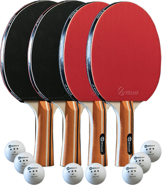 Professional Ping Pong Paddle Set – Portable Table Tennis Rackets with Case & Balls, Premium Indoor & Outdoor Player Kit