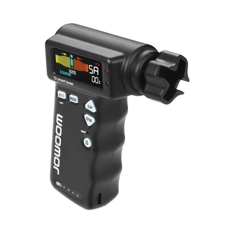 Multi-Function Smart Guitar Tuner & String Winder – Rechargeable Chromatic Tuning for Guitar and Ukulele