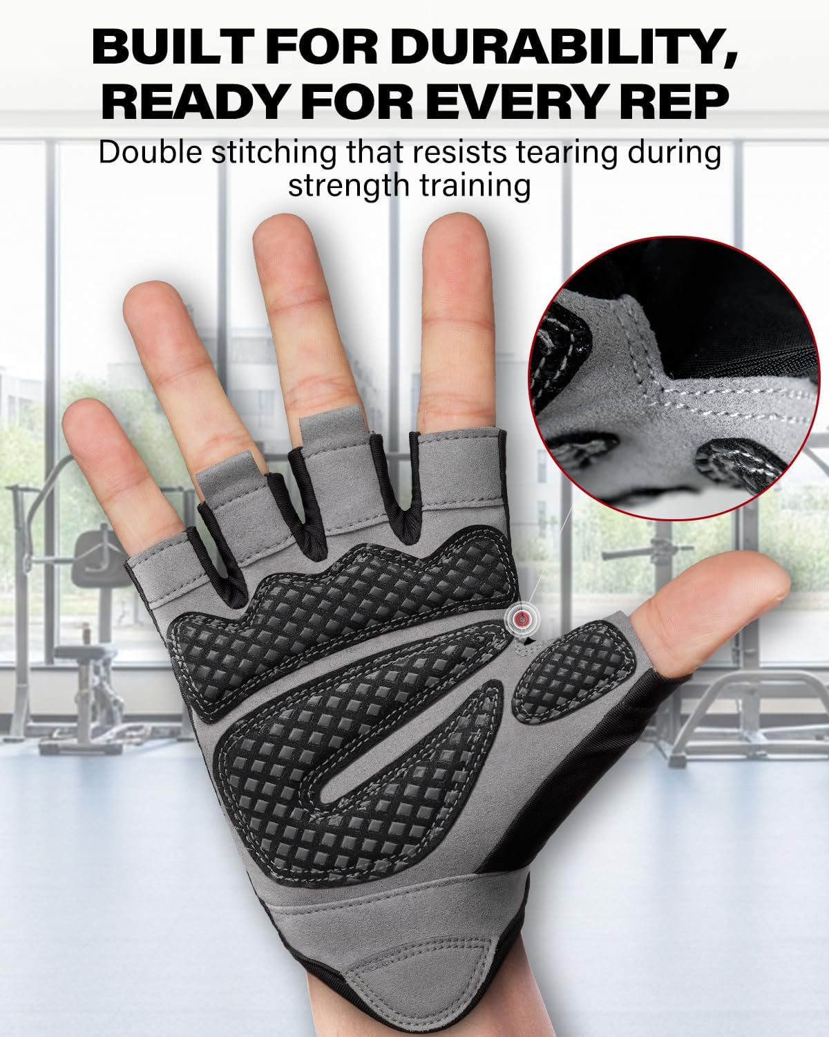 Workout Gloves for Men and Women – Lightweight, Grip-Enhanced Gym Gloves for Weightlifting, Cycling, Exercise, Cross Training, Pull-Ups, Fitness, Climbing, and Rowing.